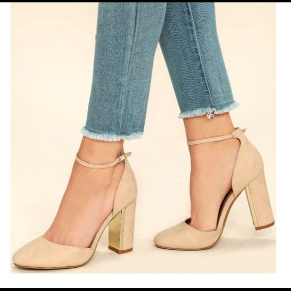 Brand New Lulu’s Ankle Strap Heels